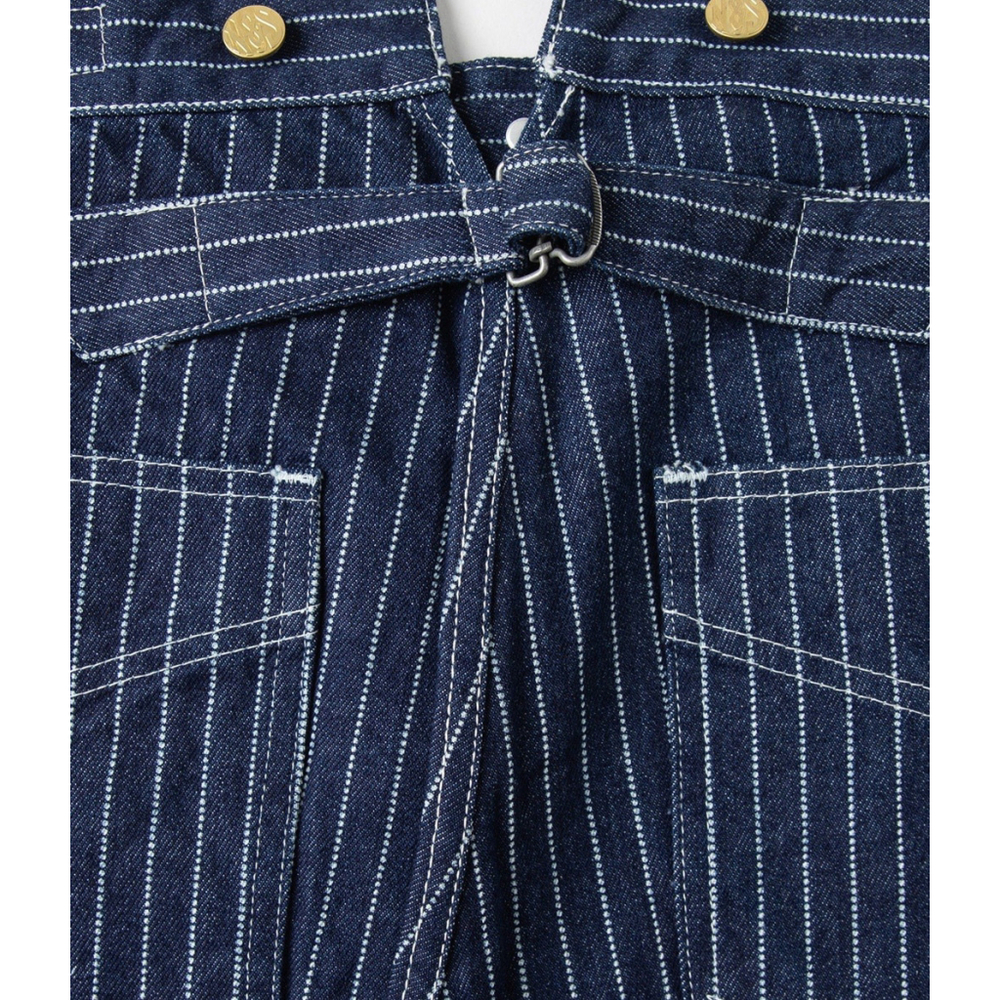 Non Stock W30 1920s Overall Wabash Railway Indigo Denim Work Pants 100%Cotton M - Picture 9 of 13
